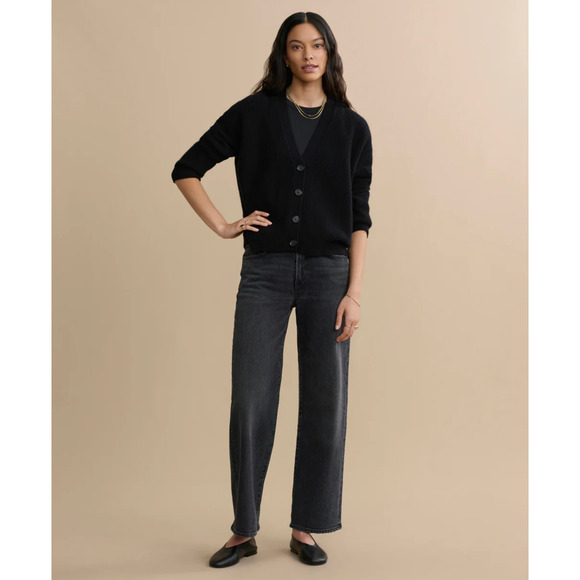 Jenni Kayne Cropped Cashmere Cocoon Cardigan M - Picture 2 of 10